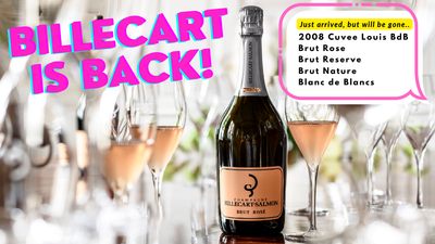 Sale! Restocked on Billecart Rose, Brut, '08 Cuvee Louis & More