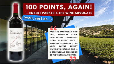 100pt Dominus "Spectacular, Mouthwatering Freshness, Extremely Aromatic"