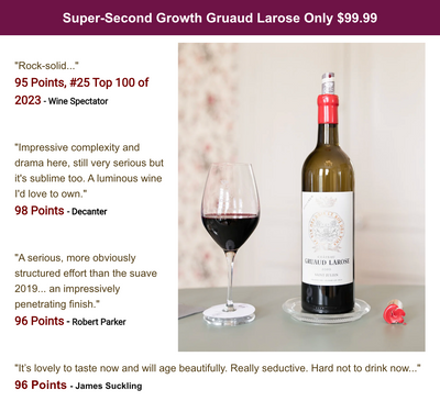 99-98pt Super 2nd Growths (WS #3, #8, #25) Lynch Bages, Gruaud Larose, Pichon Baron