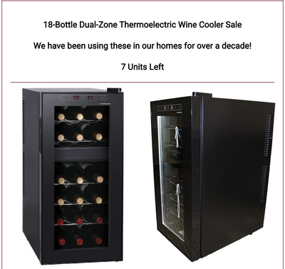 #1 Wine Fridge, Only $219! Dual-Zone, Quiet, Light, Sleek